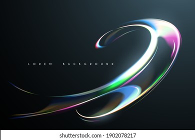 Abstract liquid background with light effect