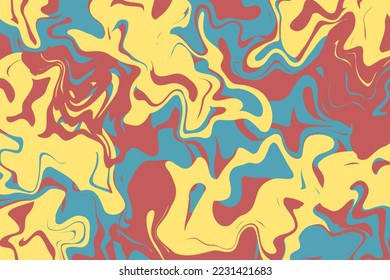 Abstract liquid background. Marble texture, natural stone, free spill of paint. Vector illustration.