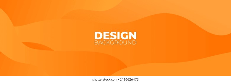 Abstract Liquid Background with orange gradient for Wallpaper, Web, Banner, Presentation, and etc.