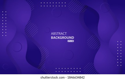Abstract liquid background with purple gradient color. Dynamic textured background design.