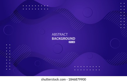 Abstract liquid background with purple gradient color. Dynamic textured background design.