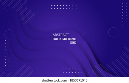 Abstract liquid background with purple gradient color. Dynamic textured background design. eps 10