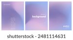 Abstract liquid background set. Gradient mesh. Effect bright color blend. Blurred fluid colorful mix. Modern design template for web covers, ad banners, posters, brochures, flyers. Vector image EPS