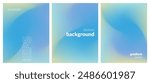 Abstract liquid background set. Gradient mesh. Effect bright color blend. Blurred fluid colorful mix. Modern design template for web covers, ad banners, posters, brochures, flyers. Vector image EPS