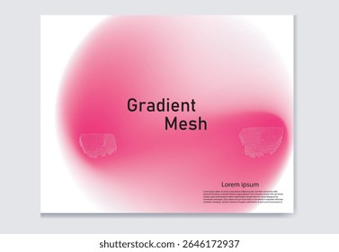 Abstract liquid background set. Gradient mesh. Effect pink and blue color blend. Blurred fluid colorful mix. Modern design template for web covers, ad banners, posters, brochures, flyers.