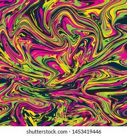 Abstract сolorful liquid background. Swirl effect. Vector illustration