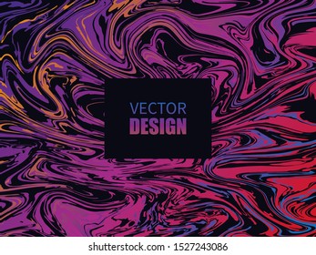 Abstract сolorful liquid background. Swirl effect. Vector illustration