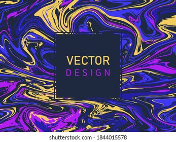 Abstract сolorful liquid background. Swirl effect. Vector illustration