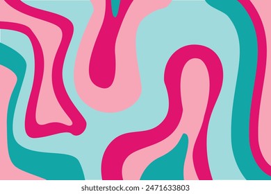 Abstract liquid background with vibrant color