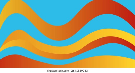 Abstract liquid background with vibrant gradient color. Abstract liquid shapes composition. Eps10 vector.