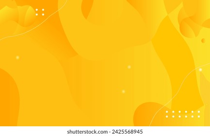 Abstract Liquid Background with yellow gradient for Wallpaper, Web, Banner, Presentation, and etc.