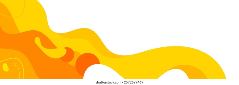 Abstract Liquid Background with yellow gradient for Wallpaper, Web, Banner, Presentation, and etc.