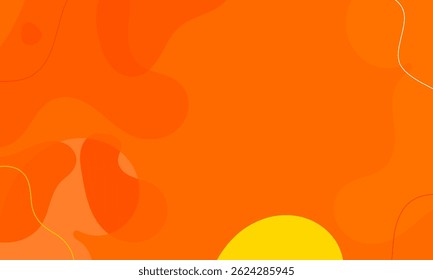 Abstract Liquid Background with yellow and orange for Wallpaper, Web, Banner, Presentation, and etc.