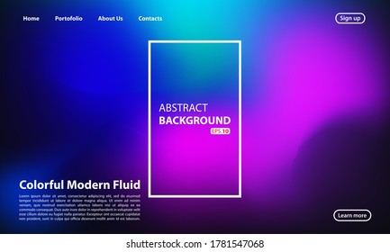 abstract liquid background for your landing page design. background for website designs. Modern template for poster or banner.