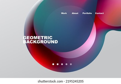 Abstrakter flüssiger Hintergrund für Ihr Landing Page Design. Webseite für Website- oder mobile App-Bildschirmhintergründe