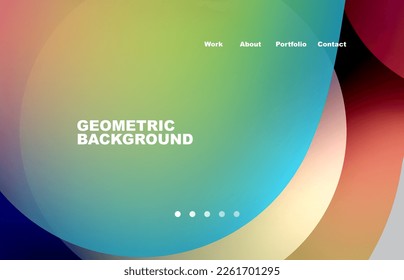 Abstract liquid background for your landing page design. Web page for website or mobile app wallpaper