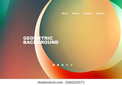 Abstrakter flüssiger Hintergrund für Ihr Landing Page Design. Webseite für Website- oder mobile App-Bildschirmhintergründe