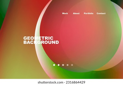 Abstract liquid background for your landing page design. Web page for website or mobile app wallpaper