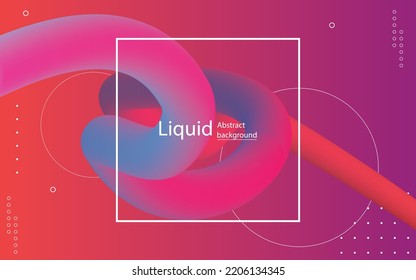 Abstract liquid banner collection colorful, Modern banner.