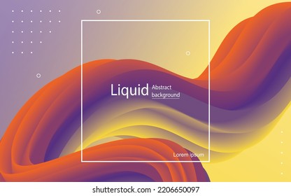 Abstract liquid banner collection colorful Modern banner.