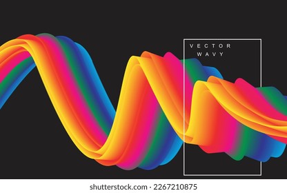 Abstract liquid banner collection colorful Modern banner.