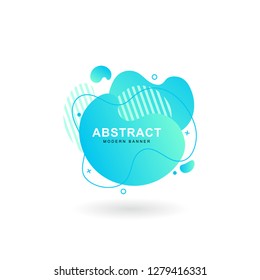 Abstract liquid banner collections. Curvy graphic elements, with gradient, vibrant color, space for text, modern shape, and dynamic style. Backdrop with gradient. Can use for social media wallpaper.