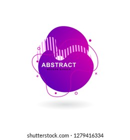 Abstract liquid banner collections. Curvy graphic elements, with gradient, vibrant color, space for text, modern shape, and dynamic style. Backdrop with gradient. Can use for social media wallpaper.