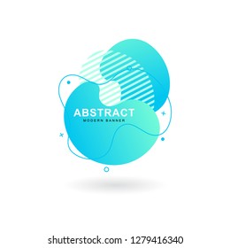 Abstract liquid banner collections. Curvy graphic elements, with gradient, vibrant color, space for text, modern shape, and dynamic style. Backdrop with gradient. Can use for social media wallpaper.