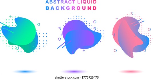 Abstract liquid banner. Suitable for template, background, banner, presentation etc.