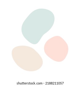 Abstract Liquid Blob Round Pastel Color Stock Vector (Royalty Free ...