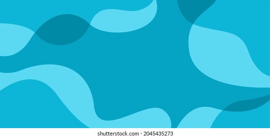 abstract liquid blue background flat design