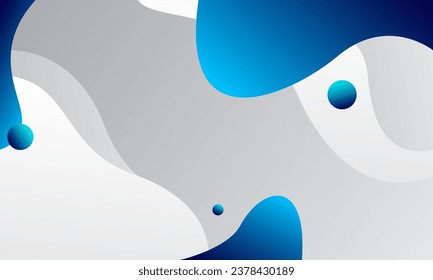 Resumen del fondo de color azul líquido. Composición de formas fluidas. Vector Eps10