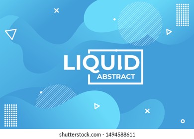  Abstract liquid blue gradient background. 