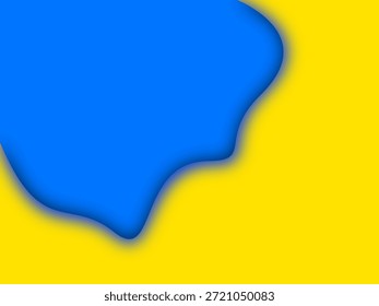 Abstrakte flüssige blaue Form auf lebendigem gelbem Hintergrund, die eine moderne und minimalistische visuelle Komposition schafft. Organische flüssige Form mit sanftem Schatteneffekt, die Kreativität, Bewegung und zeitgenössische Designtrends repräsentiert. Dieser abstrakte Hintergrund eignet sich für Branding, Werbung, Poster, Social-Media-Inhalte, Webdesign, Präsentationen und digitales Marketingmaterial. Der kräftige Farbkontrast zwischen Blau und Gelb vermittelt Energie, Positivität und Innovation. Ideal für kreative Projekte, moderne Grafik, künstlerische Konzepte, Tapeten, Banner und visuelles Storytelling. Sauberes abstraktes Design ohne Text, Logos oder Marken, perfekt für die kommerzielle Nutzung und vielseitige Design-Anwendungen.