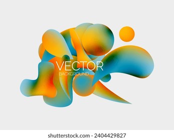 Abstract liquid bubble background. Liquid gradients