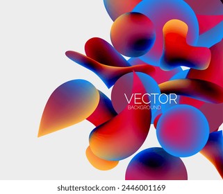 Abstractas fondo de burbuja de líquido. Gradientes líquidos