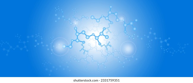 abstract liquid bubbles molecules antioxidant vector illustration 