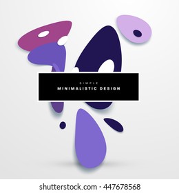 Abstract Liquid Bubbles Shapes for Background. Vector Illustration. Circles Pattern for Business Presentations, Application Cover or Web Site Design.