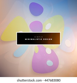 Abstract Liquid Bubbles Shapes for Background. Vector Illustration. Circles Pattern for Business Presentations, Application Cover or Web Site Design.