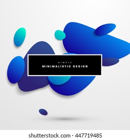 Resumen de las formas de burbujas líquidas para fondo. Ilustración vectorial. Patrón de círculos para presentaciones empresariales, cubierta de aplicaciones o diseño de sitios Web.