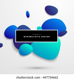 Abstract Liquid Bubbles Shapes for Background. Vector Illustration. 