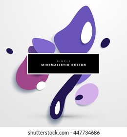 Abstract Liquid Bubbles Shapes for Background. Vector Illustration. 