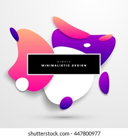 Abstract Liquid Bubbles Shapes for Background. Vector Illustration. Circles Pattern for Business Presentations, Application Cover or Web Site Design.