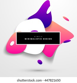 Abstract Liquid Bubbles Shapes for Background. Vector Illustration. Circles Pattern for Business Presentations, Application Cover or Web Site Design.