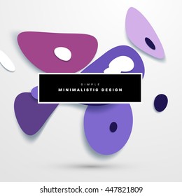 Abstract Liquid Bubbles Shapes for Background. Vector Illustration. Circles Pattern for Business Presentations, Application Cover or Web Site Design.