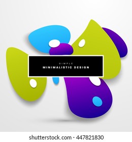 Abstract Liquid Bubbles Shapes for Background. Vector Illustration. Circles Pattern for Business Presentations, Application Cover or Web Site Design.
