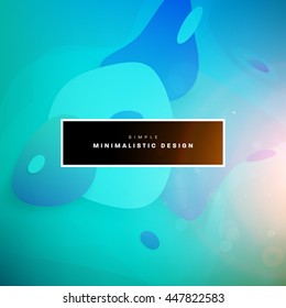 Abstrakte flüssige Blasen Formen für Hintergrund. Vektorgrafik. Circles Muster für Geschäftspräsentationen, Anwendungsabdeckung oder Webseitendesign.
