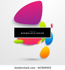Abstract Liquid Bubbles Shapes for Background. Vector Illustration. Circles Pattern for Business Presentations, Application Cover or Web Site Design.