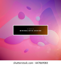 Abstract Liquid Bubbles Shapes for Background. Vector Illustration. Circles Pattern for Business Presentations, Application Cover or Web Site Design.