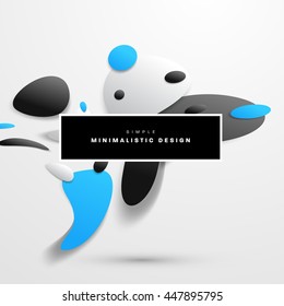 Abstrakte flüssige Blasen Formen für Hintergrund. Vektorgrafik. Circles Muster für Geschäftspräsentationen, Anwendungsabdeckung oder Webseitendesign.